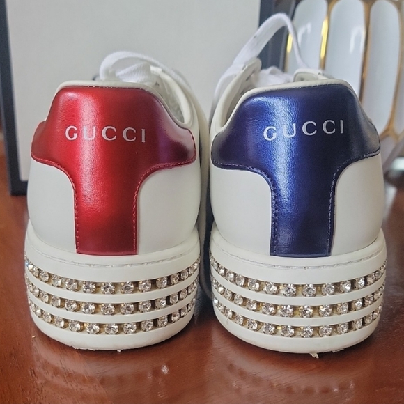 Gucci Crystal Miro Soft Ace Sneakers - Picture 5 of 10